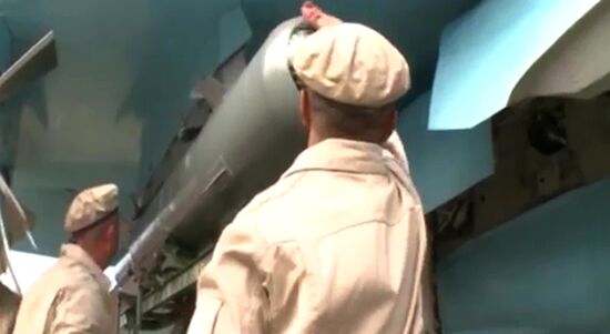 Russia's Su-34 jets carry air-to-air missiles in Syria