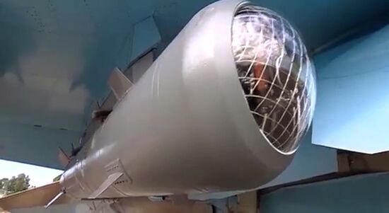 Sukhoi Su-34 Fullback fighter-bombers prepare for and fly combat missions
