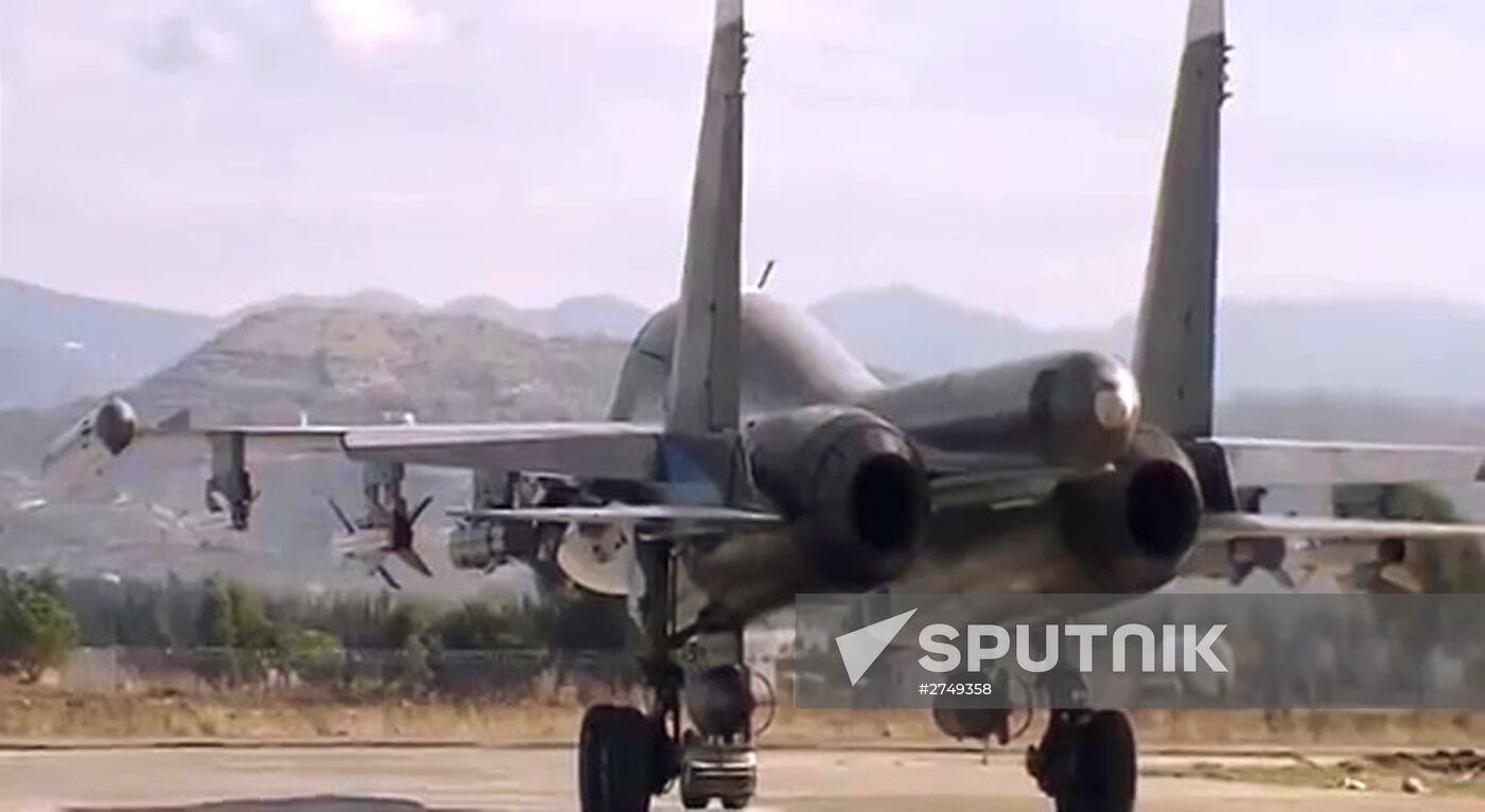 Russia's Su-34 jets carry air-to-air missiles in Syria