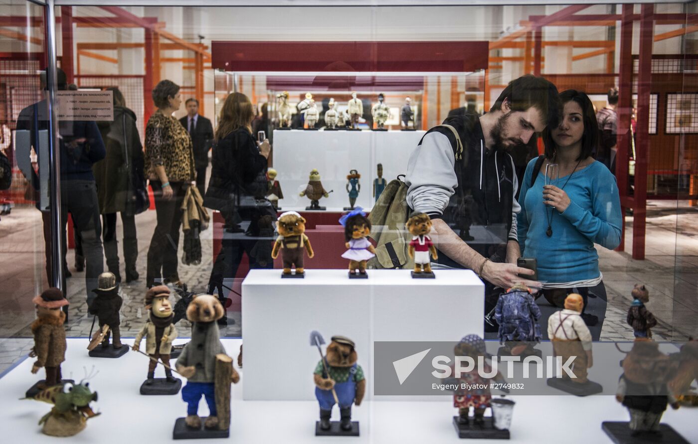 Opening of exhibition 'Unreal heroes. Artists and characters of Soyuzmultfilm'