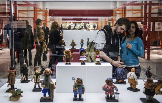 Opening of exhibition 'Unreal heroes. Artists and characters of Soyuzmultfilm'