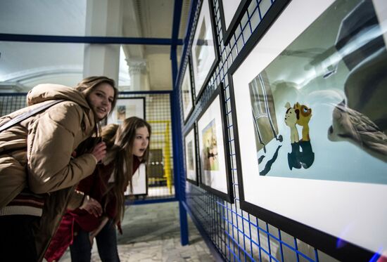 Opening of exhibition 'Unreal heroes. Artists and characters of Soyuzmultfilm'