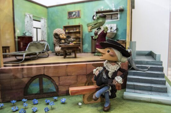 Opening of exhibition 'Unreal heroes. Artists and characters of Soyuzmultfilm'