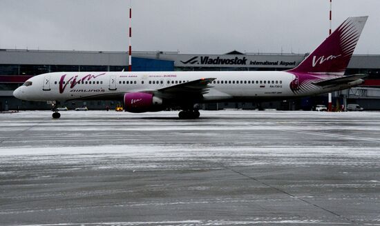 First VIM Airlines flight between Vladivostok and Moscow