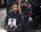 Funeral of pilot Oleg Peshkov killed in Syria