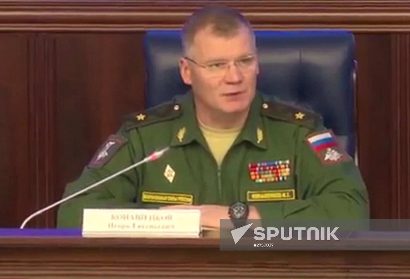 Briefing by Russian Defense Ministry in Moscow