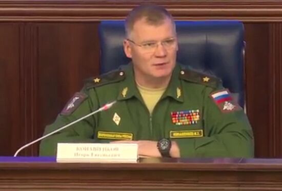 Briefing by Russian Defense Ministry in Moscow