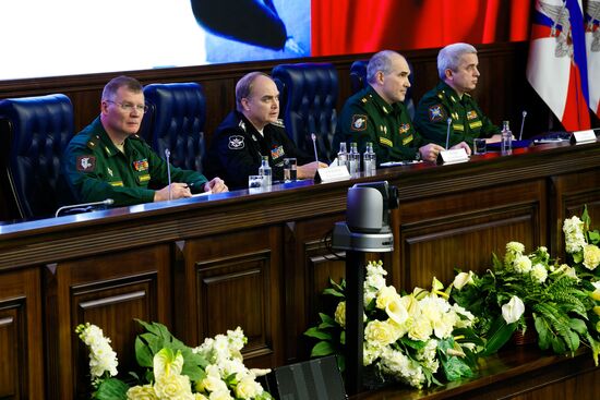 Briefing by Russian Defense Ministry in Moscow
