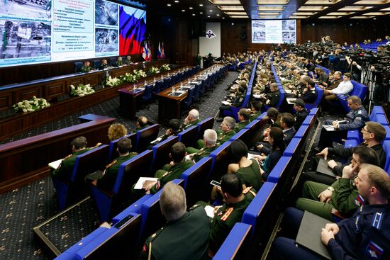 Briefing by Russian Defense Ministry in Moscow