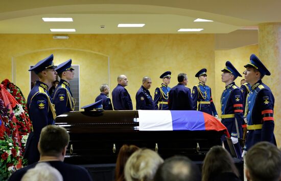 Funeral of pilot Oleg Peshkov killed in Syria