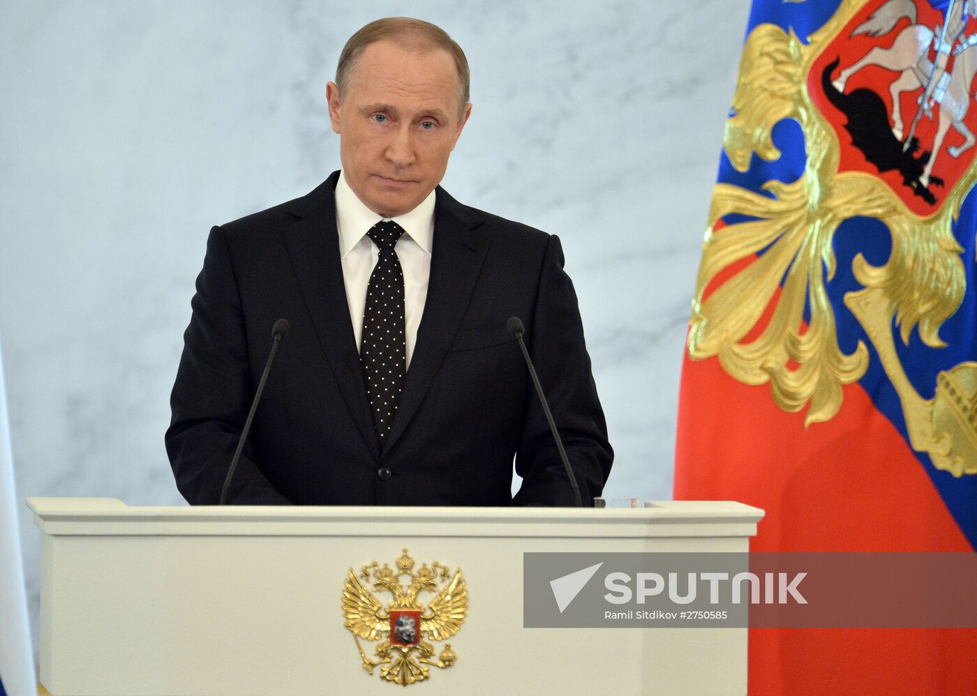 Vladimir Putin delivers annual Presidential Address to Federal Assembly