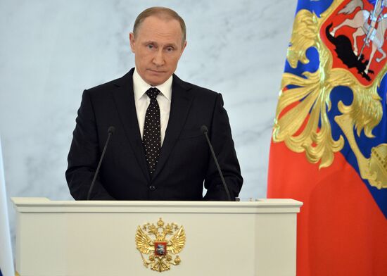Vladimir Putin delivers annual Presidential Address to Federal Assembly