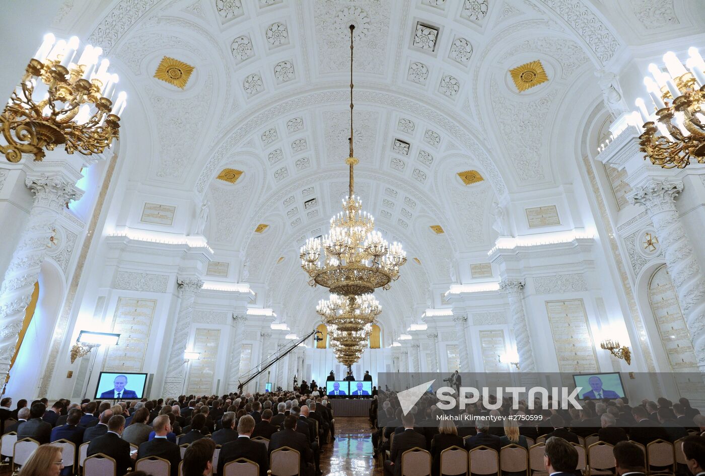 Vladimir Putin delivers annual Presidential Address to Federal Assembly