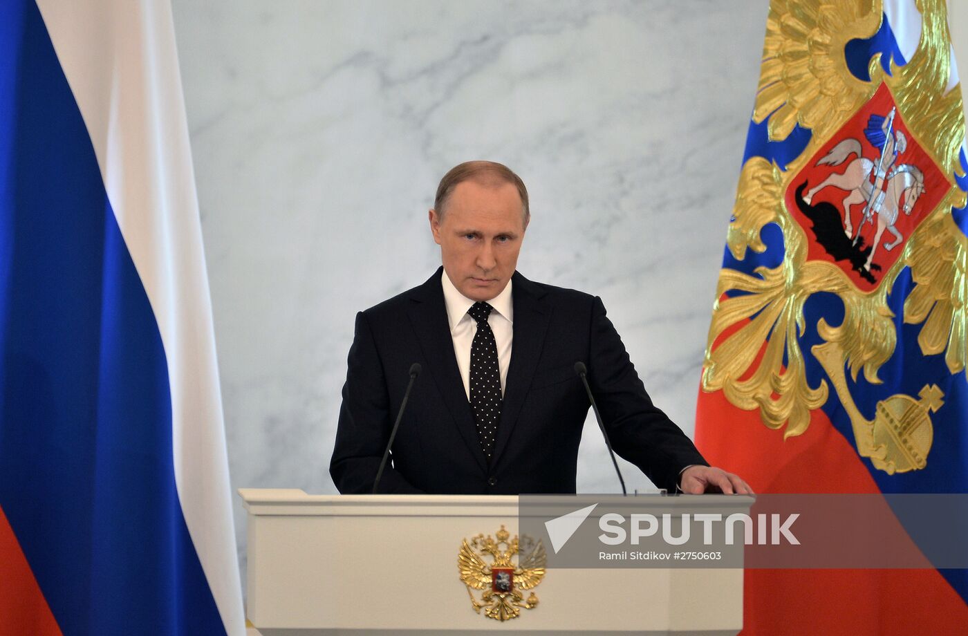 Vladimir Putin delivers annual Presidential Address to Federal Assembly