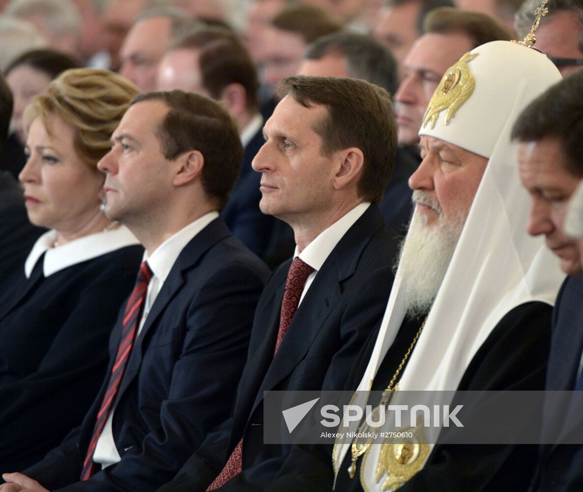 Vladimir Putin delivers annual Presidential Address to Federal Assembly