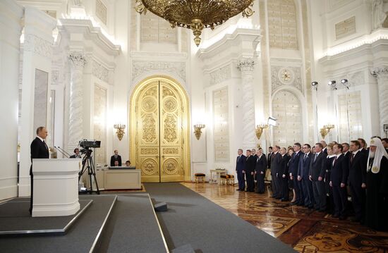 Vladimir Putin delivers annual Presidential Address to Federal Assembly