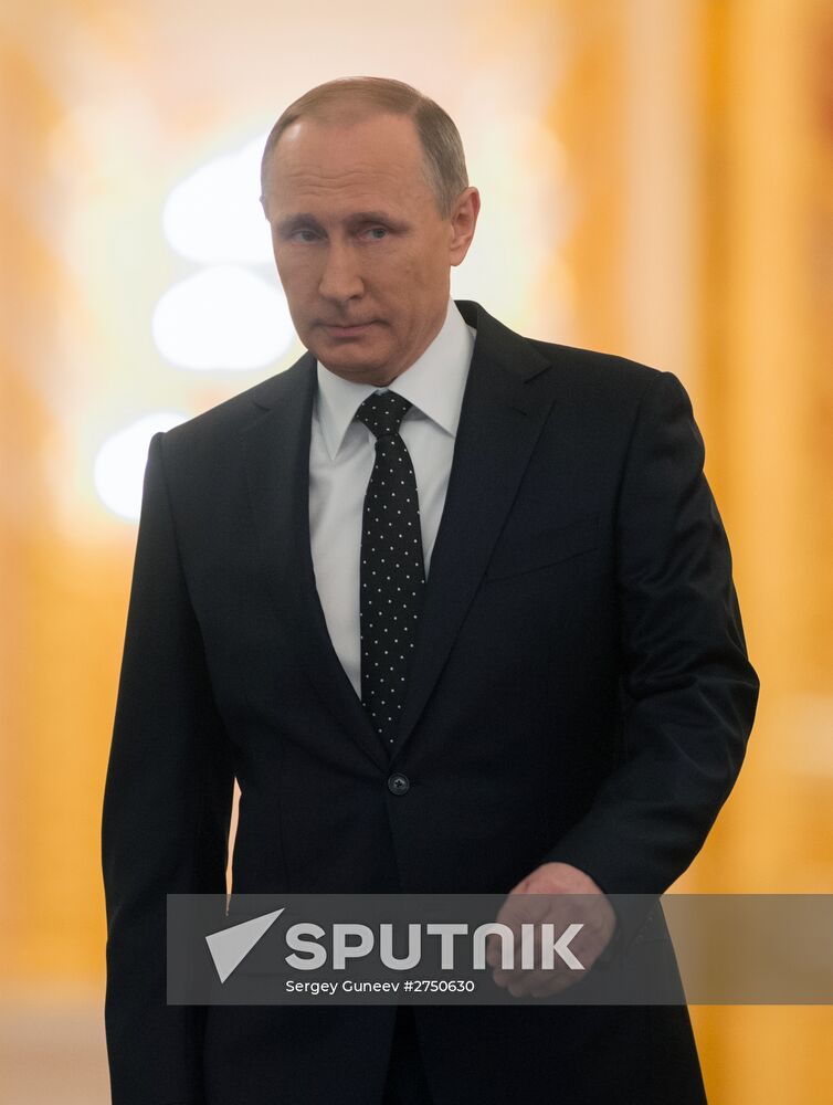 Vladimir Putin delivers annual Presidential Address to Federal Assembly