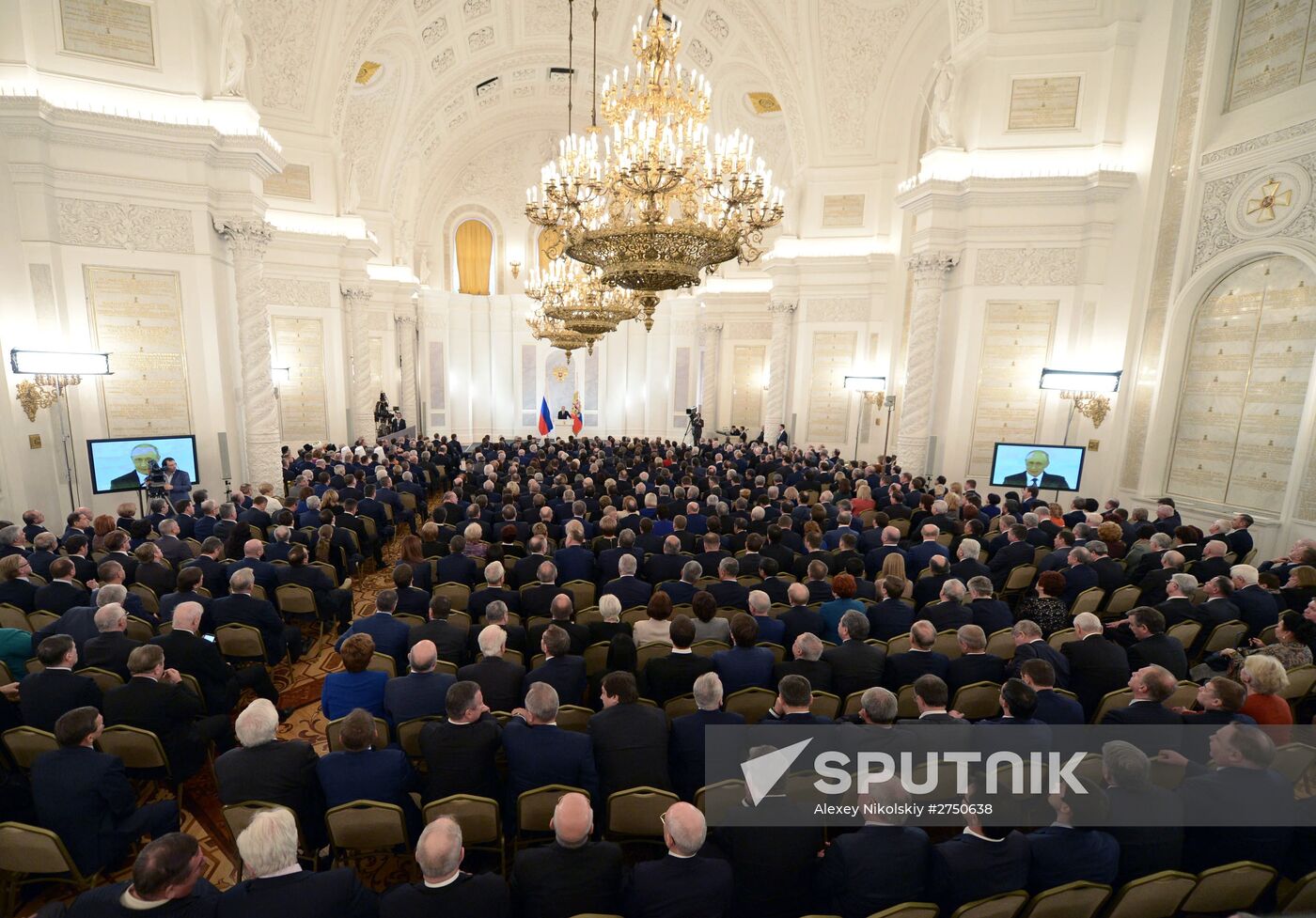 Vladimir Putin delivers annual Presidential Address to Federal Assembly