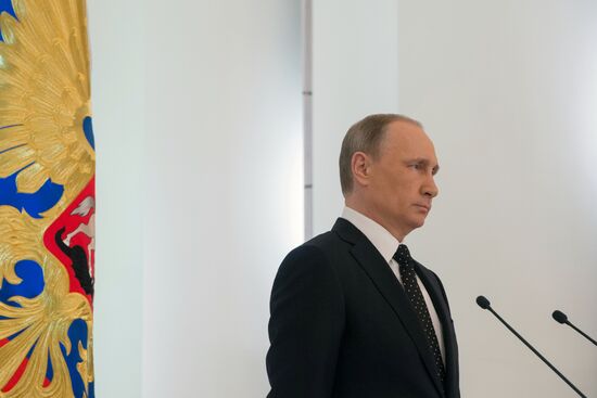 Vladimir Putin delivers annual Presidential Address to Federal Assembly
