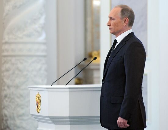 Vladimir Putin delivers annual Presidential Address to Federal Assembly