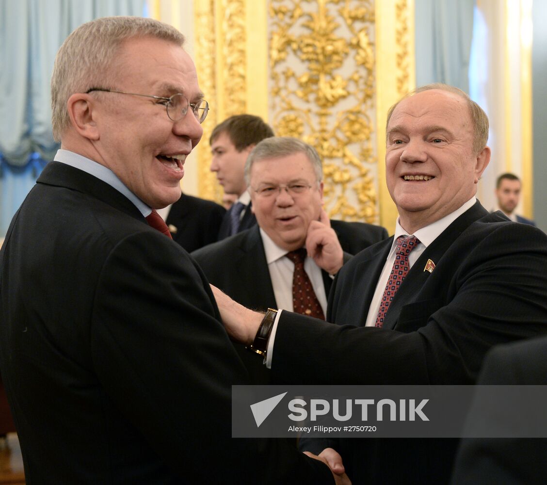 Vladimir Putin delivers annual Presidential Address to Federal Assembly