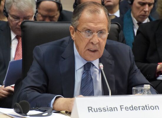 Russian Foreign Minister Sergei Lavrov takes part in 22nd OSCE ministerial conference