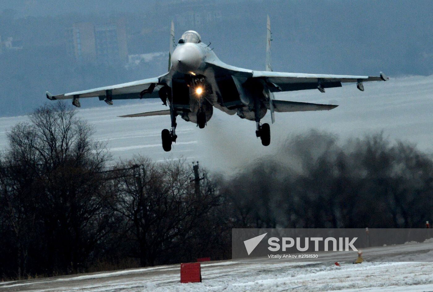 Tactical flight drill by fighter aircraft in Primorye Territory