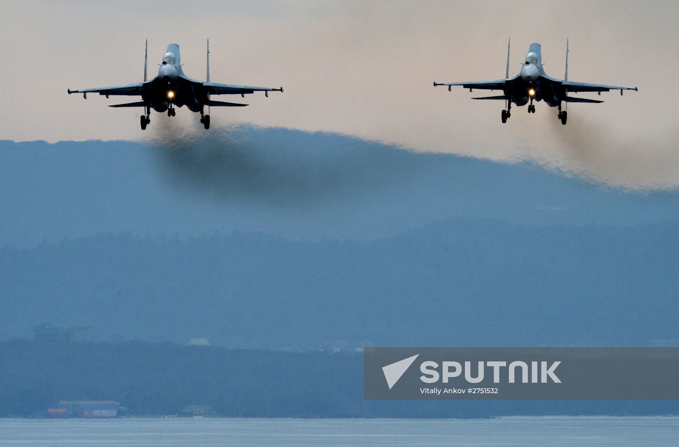 Tactical flight drill by fighter aircraft in Primorye Territory