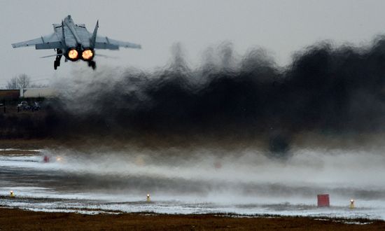 Tactical flight drill by fighter aircraft in Primorye Territory