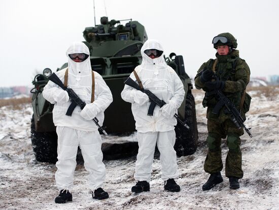 Tactical exercise of peacekeeping unit of Central Military District in Samara Region