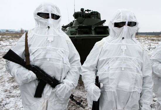 Tactical exercise of peacekeeping unit of Central Military District in Samara Region