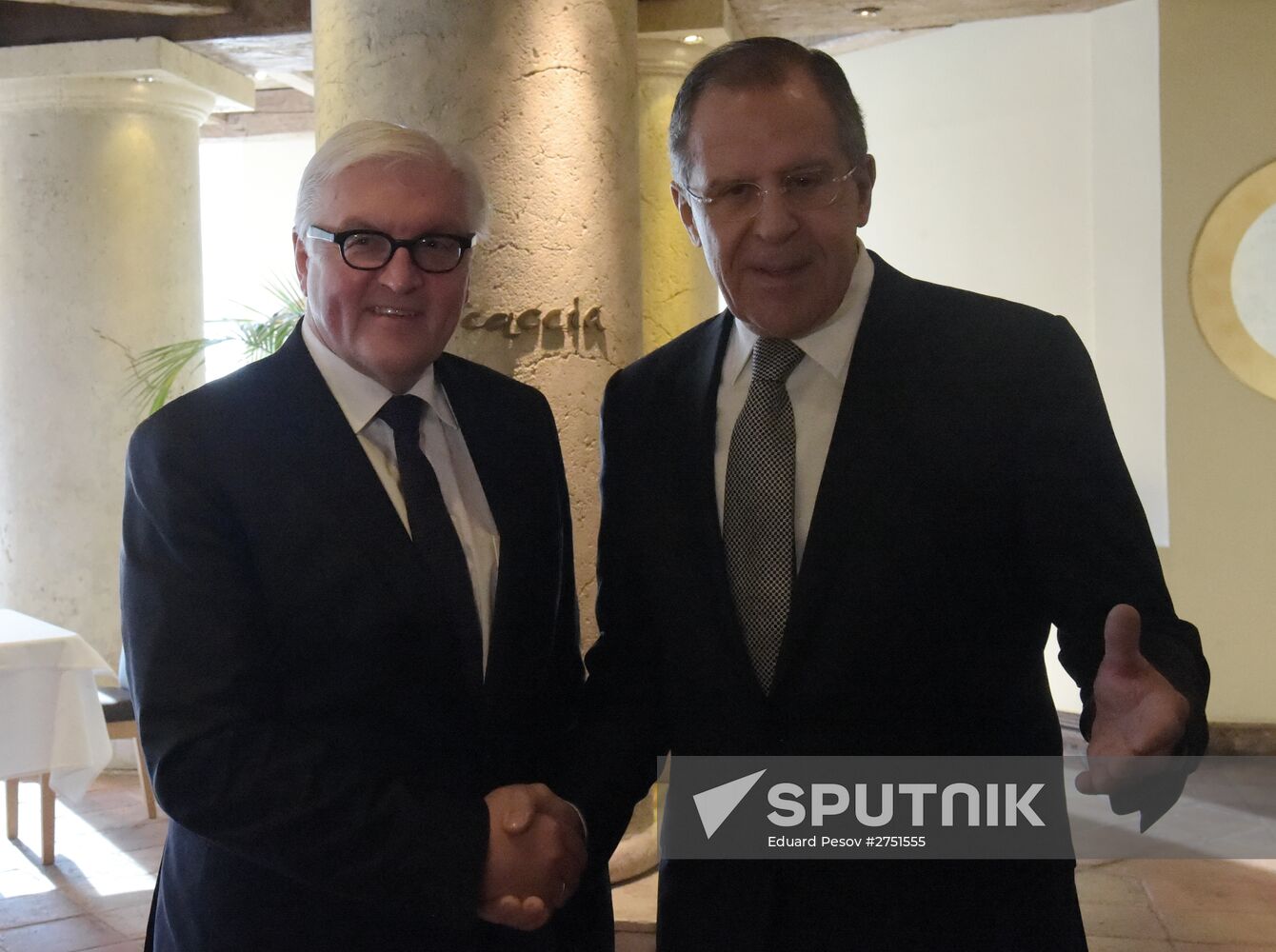 Foreign Minister Lavrov meets with German FM Frank-Walter Steinmeier