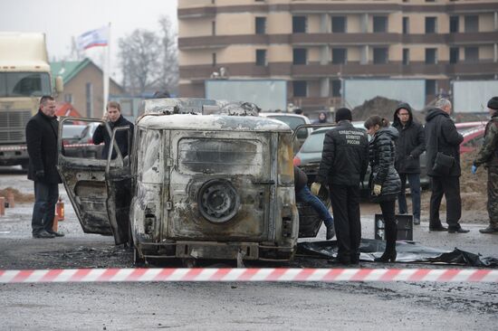 Police car attacked by gunfire in St. Petersburg