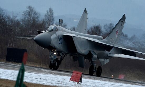 Tactical flight drill by fighter aircraft in Primorye Territory