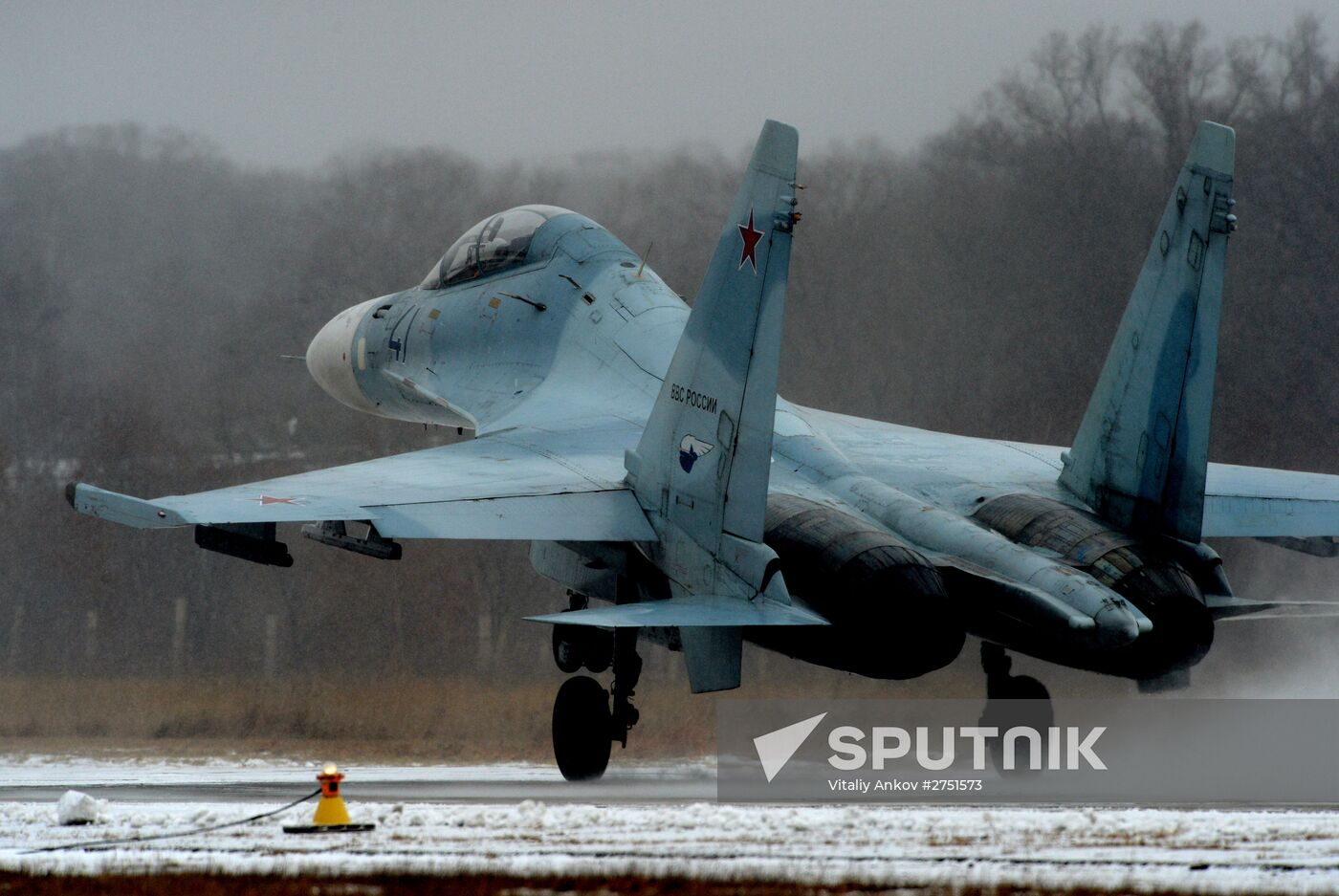 Tactical flight drill by fighter aircraft in Primorye Territory