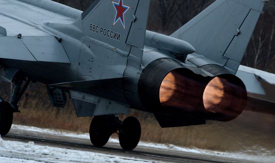 Tactical flight drill by fighter aircraft in Primorye Territory