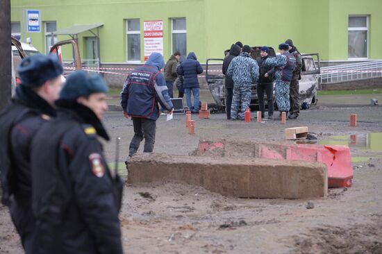 Police car attacked by gunfire in St. Petersburg
