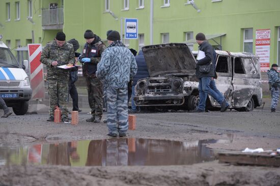 Police car attacked by gunfire in St. Petersburg