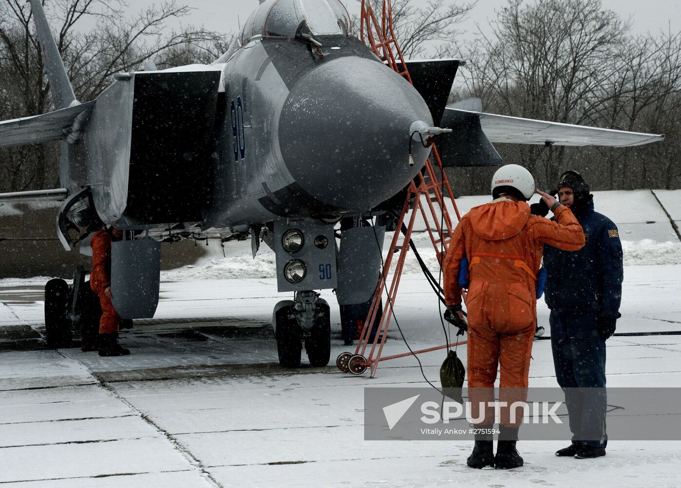 Tactical flight drill by fighter aircraft in Primorye Territory