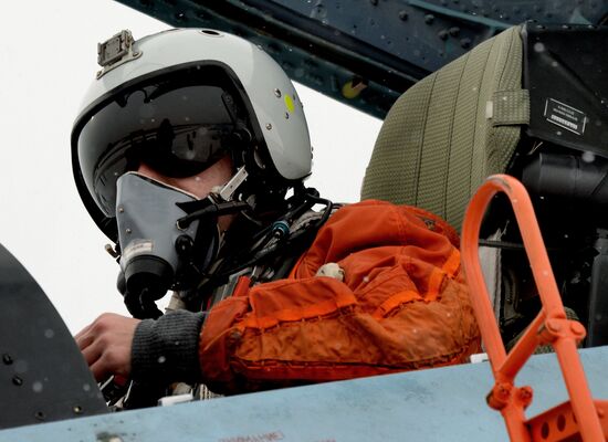 Tactical flight drill by fighter aircraft in Primorye Territory