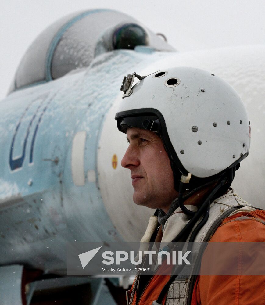 Tactical flight drill by fighter aircraft in Primorye Territory