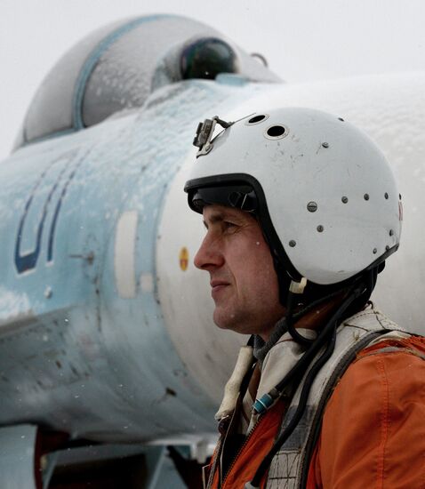 Tactical flight drill by fighter aircraft in Primorye Territory