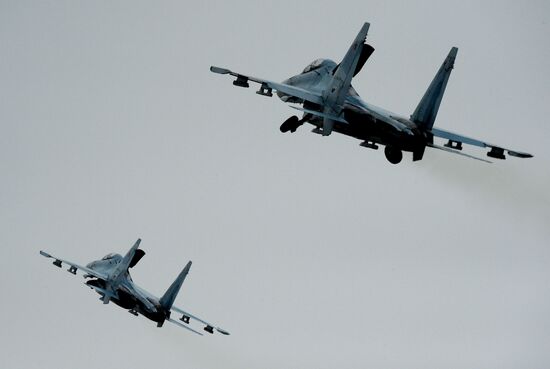 Tactical flight drill by fighter aircraft in Primorye Territory