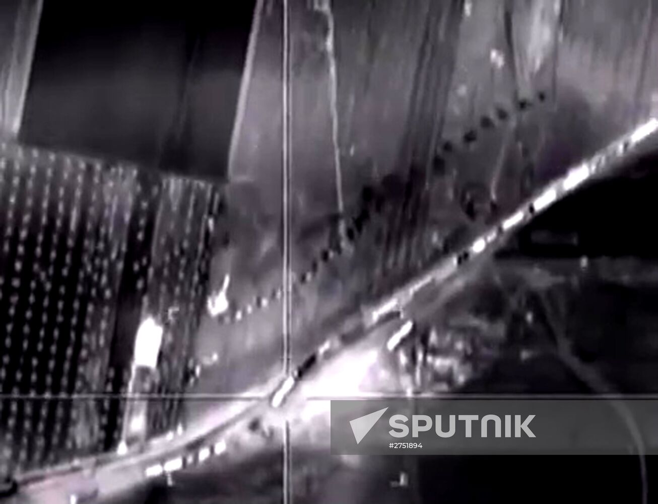 Russian Aerospace Forces airstrike oil trucks in Syrian province Aleppo