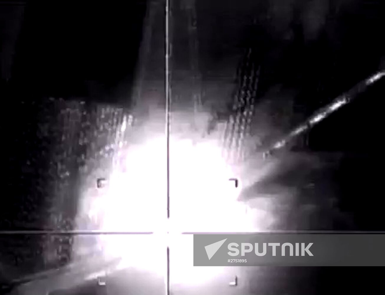 Russian Aerospace Forces airstrike oil trucks in Syrian province Aleppo
