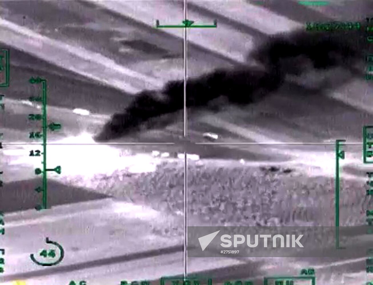 Russian Aerospace Forces airstrike oil trucks in Syrian province Aleppo