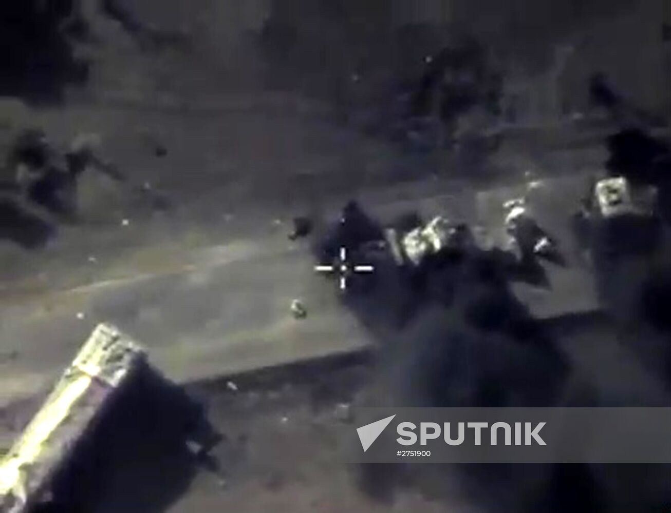 Russian Aerospace Forces airstrike oil trucks in Syrian province Aleppo