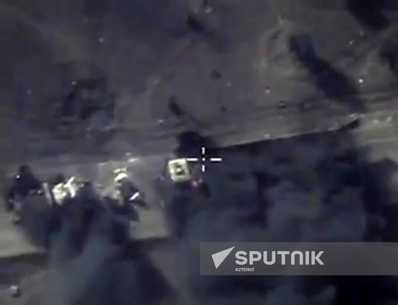 Russian Aerospace Forces airstrike oil trucks in Syrian province Aleppo