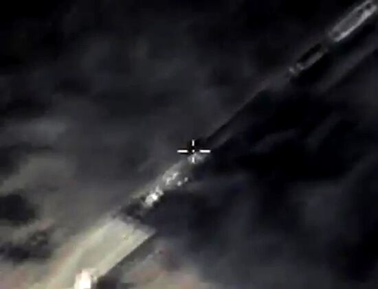 Russian Aerospace Forces airstrike oil trucks in Syrian province Aleppo
