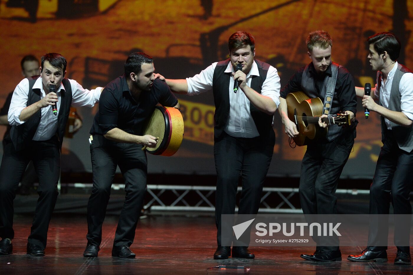 Rhythm of the Dance Irish dance company performs in Moscow